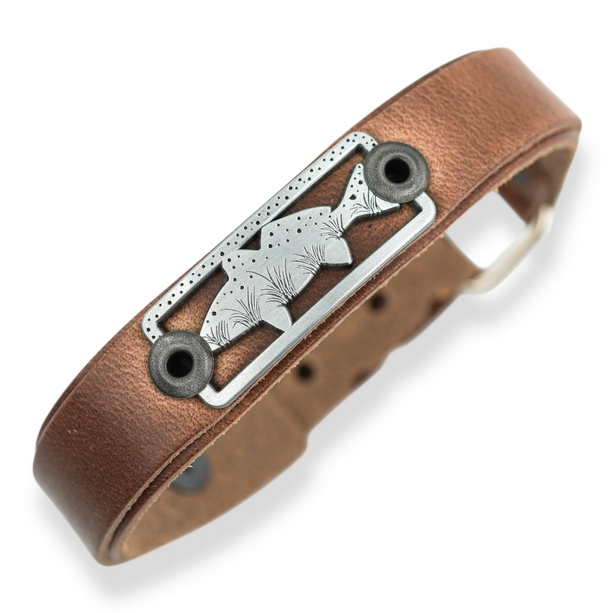 Sight Line Provisions Redfish Stars + Reeds Skinny Bracelet in Brown