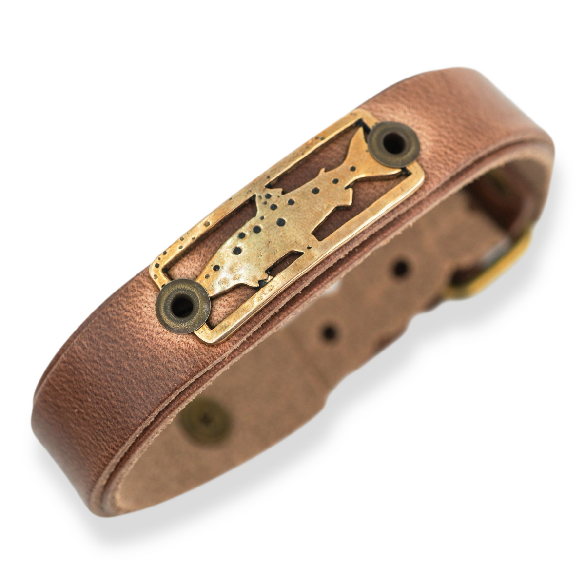 Sight Line Provisions Bronze Trout Stargazer Skinny Bracelet in Brown