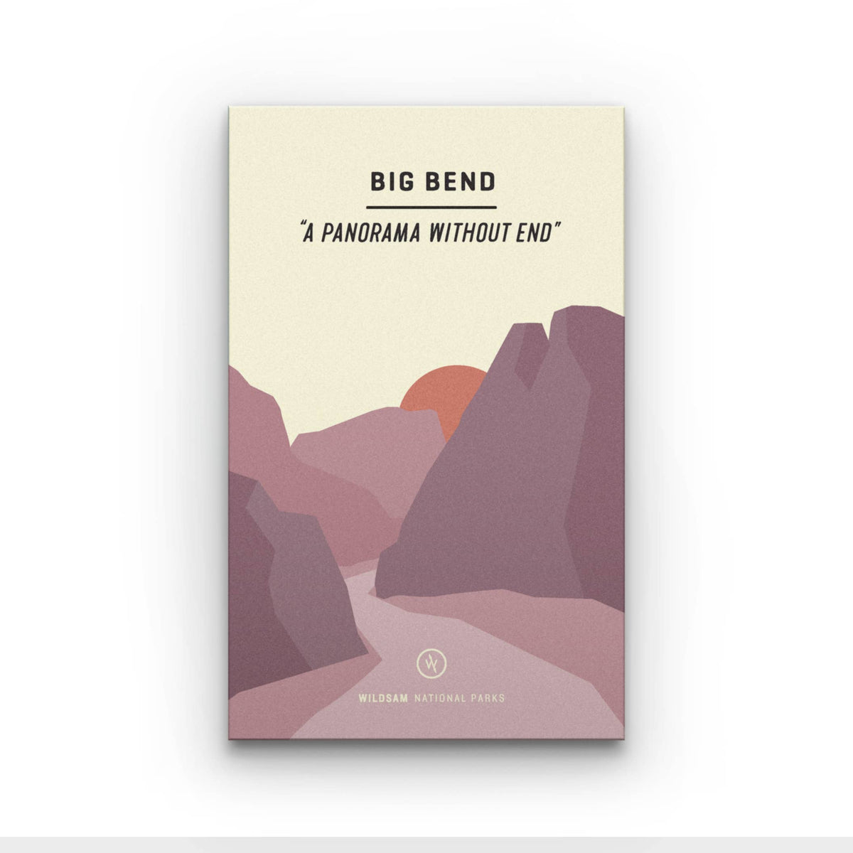 Wildsam Big Bend National Park Field Guide – front cover with a desert canyon illustration