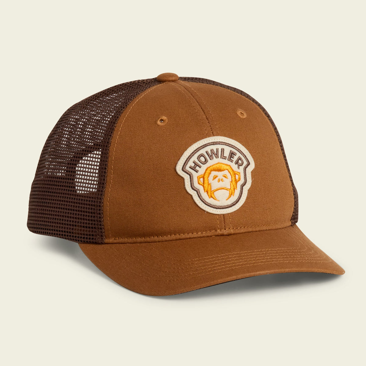Howler Brothers Standard Hats - El Mono Badge : Duck Brown