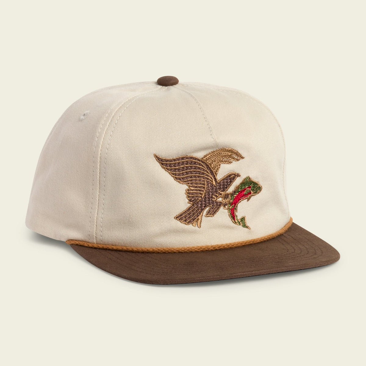 Howler Brothers Unstructured Snapback Hats - Osprey Prey : Stone / Brown
