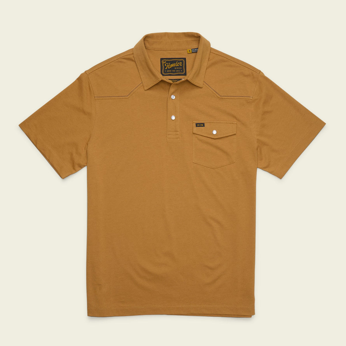 Howler Brothers Ranchero Polo - Old Gold