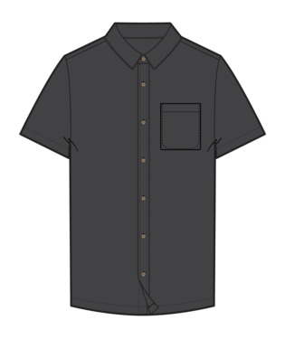 Men's Harbor Short Sleeve Shirt - Anthracite