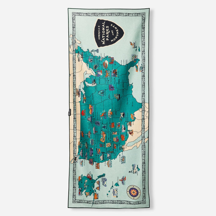 Nomadix Original Towel — National Parks and Monuments Map