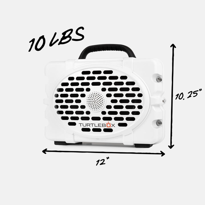 Turtlebox Original Gen 3 speaker in White and Black