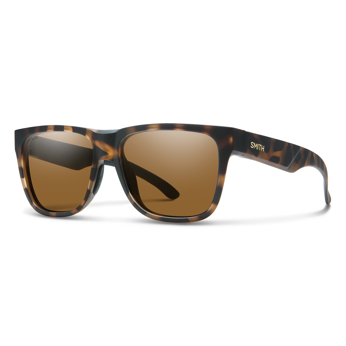 SMITH Lowdown 2 sunglasses with Matte Tortoise frame and ChromaPop Polarized Brown lenses