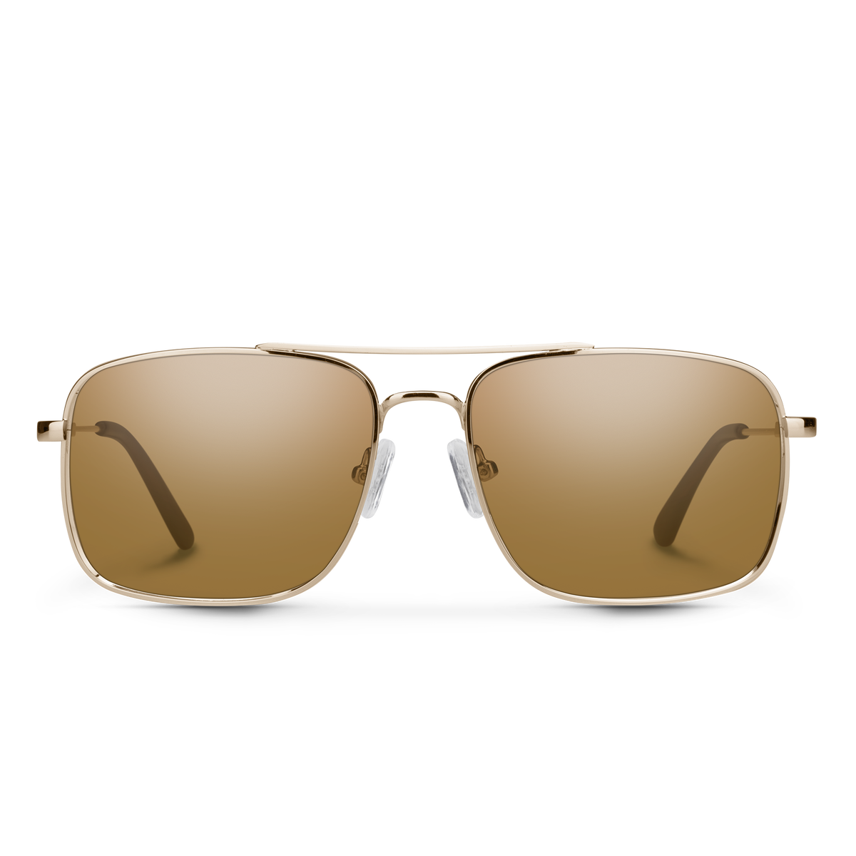 Suncloud Payback sunglasses with Gold frame and Polarized Brown lenses