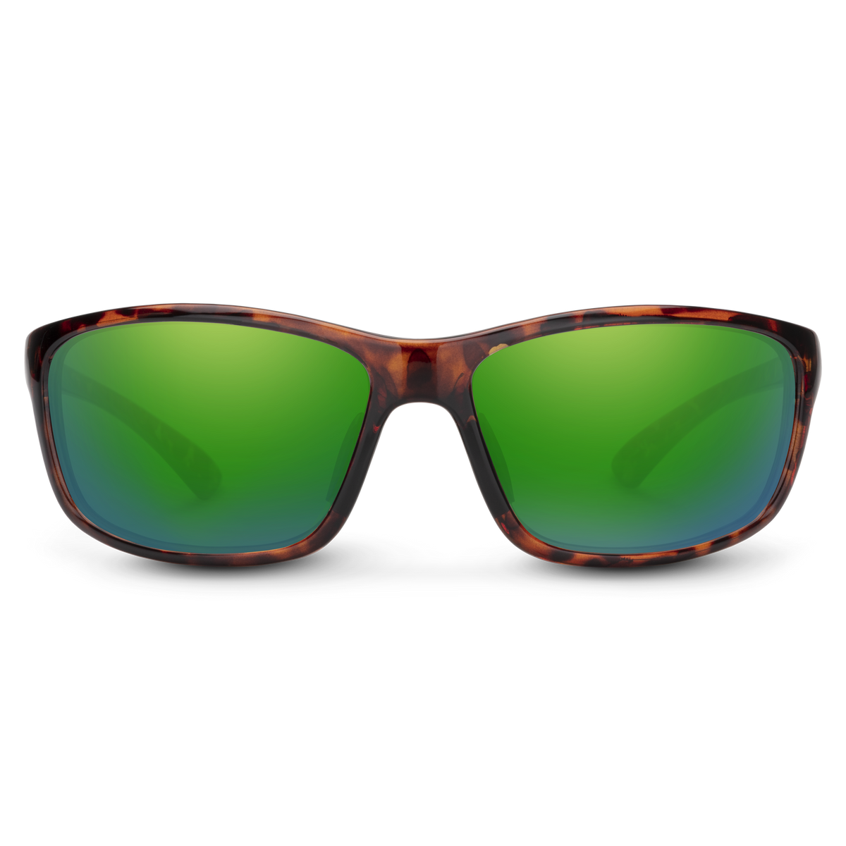 Suncloud Sentry sunglasses with Tortoise frame and Polarized Green Mirror lenses