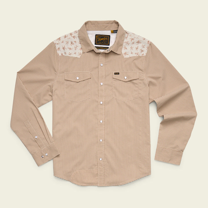 Howler Brothers H Bar B Tech Longsleeve - Rancher Floral : Brown Rice