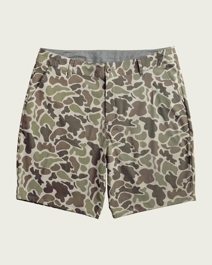 Marsh Wear Prime Hagood Shorts - Dark Green Mallard Camo