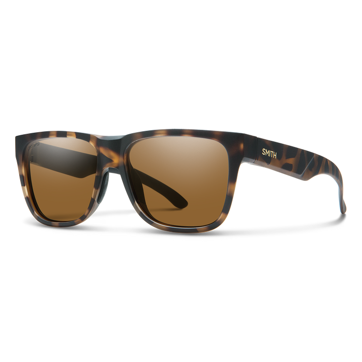 SMITH Lowdown 2 sunglasses with Matte Tortoise frame and ChromaPop Polarized Brown lenses
