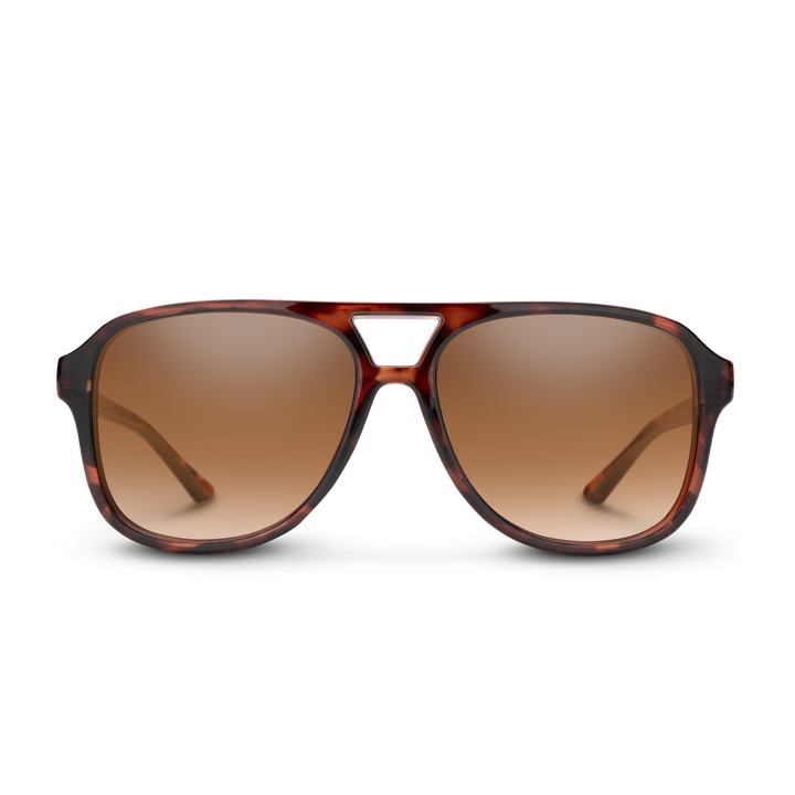 Suncloud Sandy sunglasses with Tortoise frame and Polarized Brown Gradient lenses