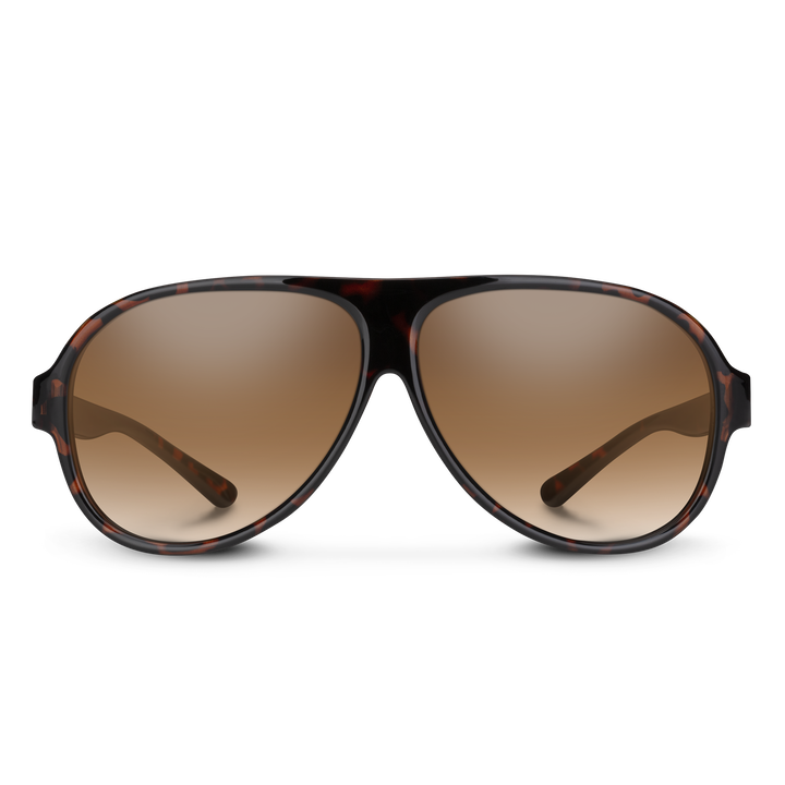 Suncloud Rooney sunglasses with Tortoise frame and Polarized Brown Gradient lenses